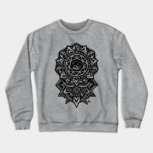 Eye of God Sacred Geometry Mandala Crewneck Sweatshirt